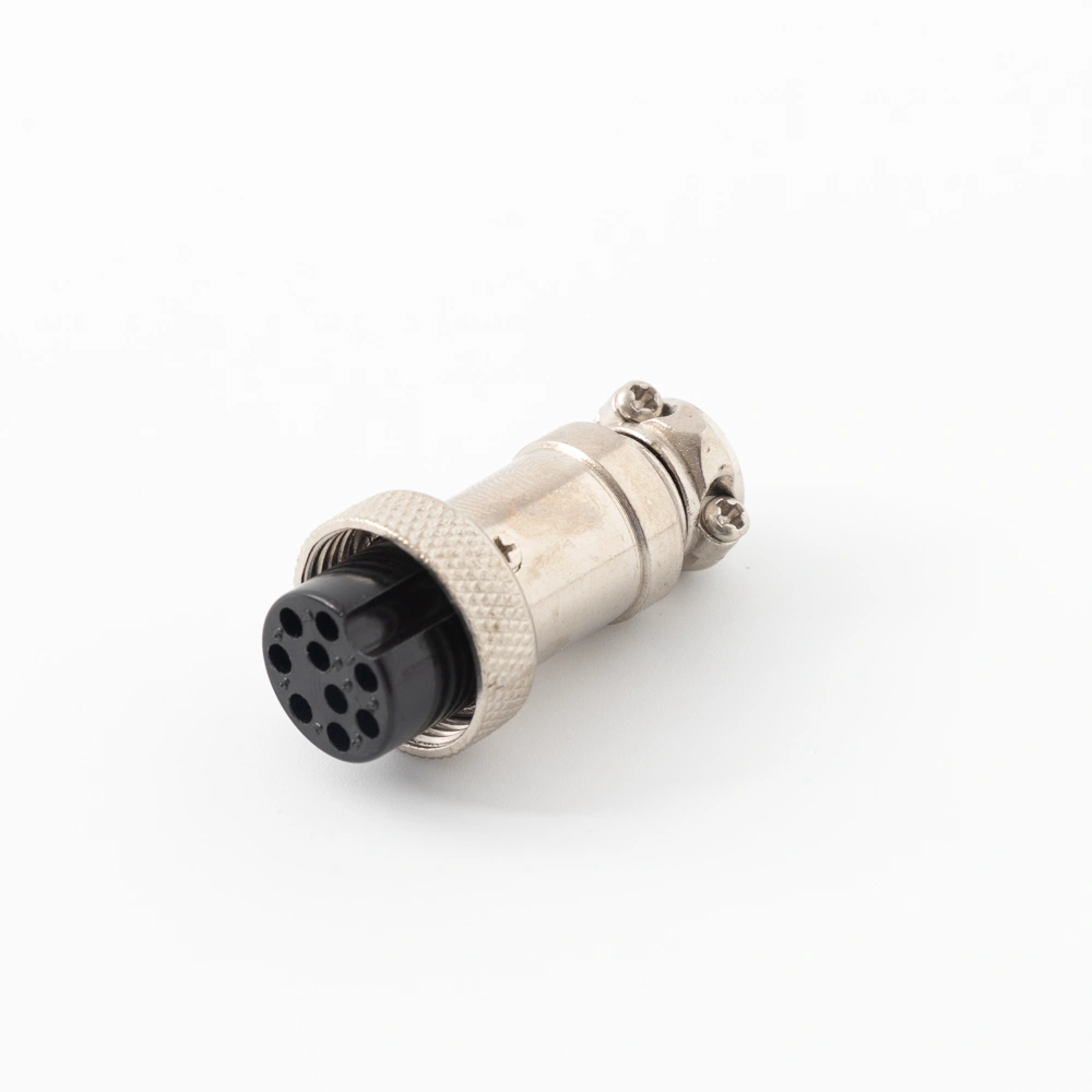 5 Black Cable Keyboard Coated M16 9pin GX16 Connector